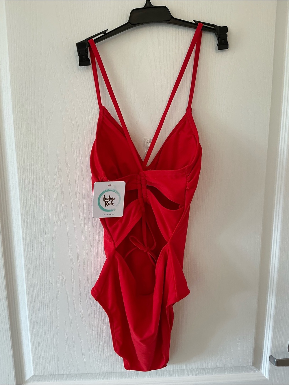 Indigo Rein AMERICANA Red One-Piece Swimsuit with Cutouts